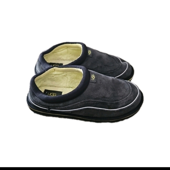 Ugg Mens Blue And Yellow Suede Indoor Outdoor Warm Tasman Cali Wave Slipper 9 main image 8